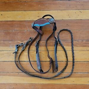 Western Horse Bridle W/ Reins